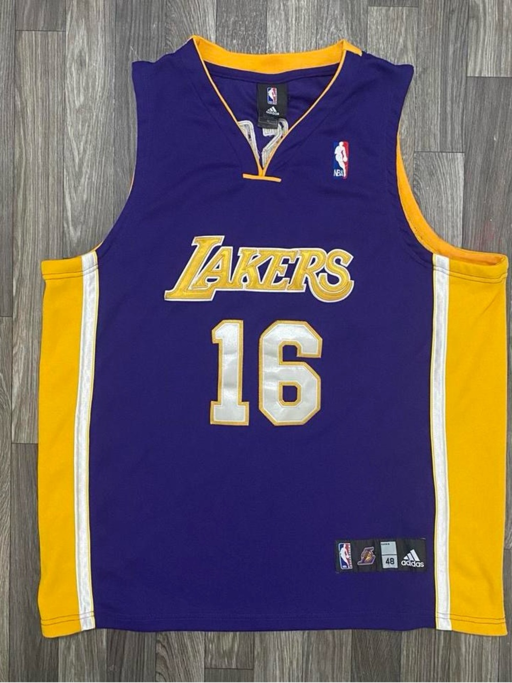 Vintage Authentic Adidas Paul Gasol NBA Jersey